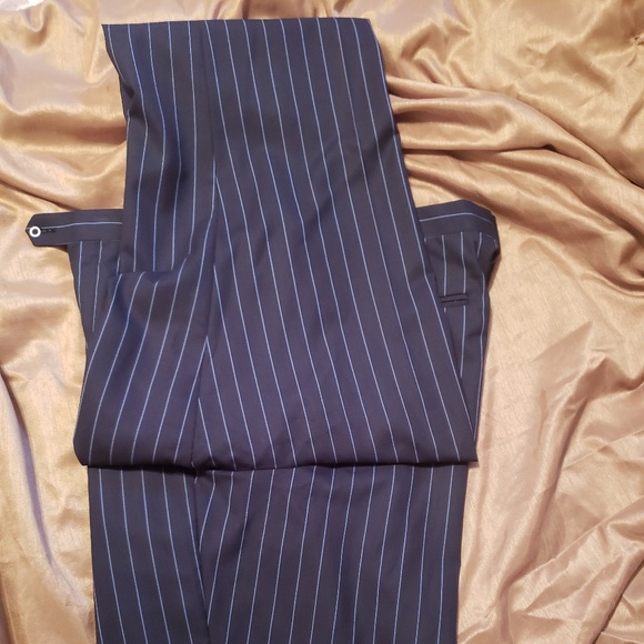 GIORGIO CAPELLI NWOT Blue Pinstripe 3 Piece Suit - Picture 7 of 8